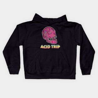 Aesthetic Acid Trip Skull ∆∆∆∆ Graphic Design/Illustration Kids Hoodie